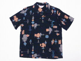 STAR OF HOLLYWOOD[スターオブハリウッド] オープンシャツ SH38881 ATOMIC 半袖 オープンカラーシャツ アトミック (ブラック) 送料無料 代引き手数料無料