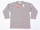 CUSHMAN[クッシュマン] ロンT ボーダー ロングスリーブTシャツ 26631 ヘビーフライス マルチボーダーロンT (クリーム/ネイビー) 【RCP】