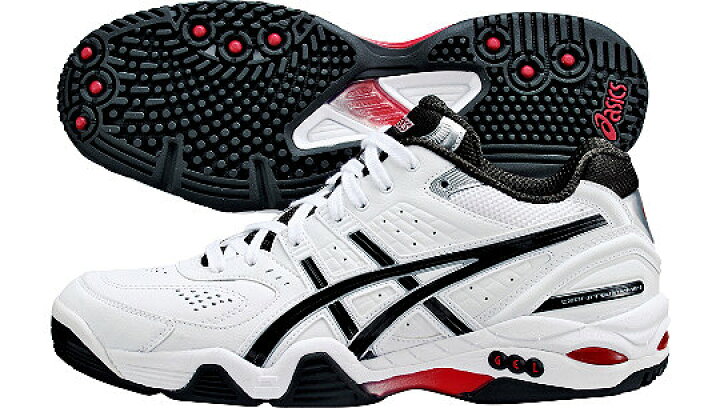 楽天市場】asics オムニ用テニスシューズ オムニテレイン i-dual 