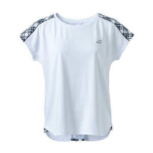 2024NH~f Babolat o{ ejXEFA fBX PURE SHORT SLEEVE SHIRT@PURE V[gX[uVc BWG4377 WH00