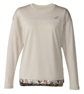 2026年春夏発売モデル Babolat バボラ テニスウェア レディス PLAY LONG SLEEVE SHIRT LOOSE FIT ロング…