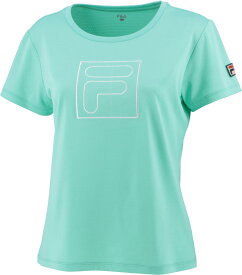 2023SS フィラ FILA テニスウェア レディース アップリケTシャツ VL2621 ミント(27)