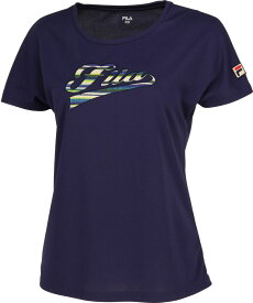2023FW フィラ FILA テニスウェア レディース アップリケTシャツ　VL2696-20