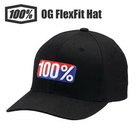 ワンハンドレッドパーセント 100％ 100パーセント OG FlexFit Hat キャップ 帽子 ロゴキャップ ブラック カジュアルサイクルウェア