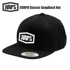 ワンハンドレッドパーセント 100％ 100パーセント CORPO Classic SnapBack Hat キャップ 帽子 ロゴキャップ ブラック カジュアルサイクルウェア