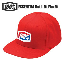 ワンハンドレッドパーセント 100％ 100パーセント ESSENTIAL Hat J-Fit FlexFit キャップ 帽子 ロゴキャップ レッド カジュアルサイクルウェア