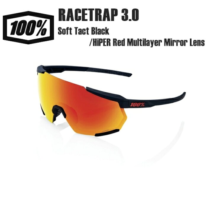 楽天市場】100% ワンハンドレッド RACETRAP 3.0 Soft Tact Black/HiPER 