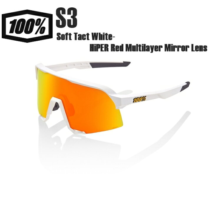 楽天市場】100% ワンハンドレッド S3 Soft Tact White-HiPER Red 