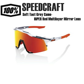 100% ワンハンドレッド SPEEDCRAFT Soft Tact Grey Camo-HiPER Red Multilayer Mirror Lens スピードクラフト サングラス スポーツサングラス 自転車 野球