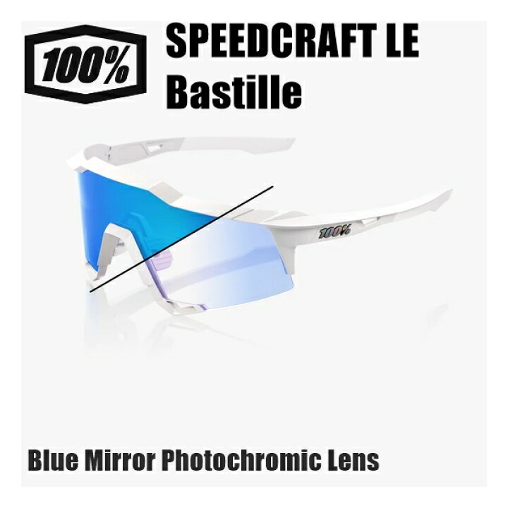 楽天市場】100% ワンハンドレッド SPEEDCRAFT LE Bastille Blue Mirror 