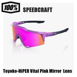 100% �����n���h���b�h SPEEDCRAFT Toyoko-HiPER Vital Pink Mirror Lens �T���O���X �X�|�[�c ���]�� �싅