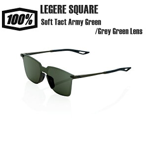 100% ワンハンドレッド LEGERE SQUARE Soft Tact Army Green/Grey Green Lens サングラス スポーツサングラス 自転車 野球