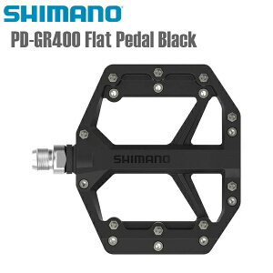 SHIMANO V}m y_ PD-GR400 Flat Pedal Black V}m(MTBy_) ] y_