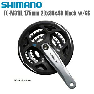 SHIMANO V}m NNZbg FC-M311L 175mm 28x38x48 Black w/CG V}m(MTB̑) ] NNZbg