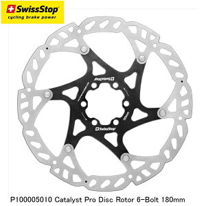 SWISSSTOP XCXXgbv P100005010 Catalyst Pro Disc Rotor 6-Bolt 180mm ]ԗpfBXNu[L