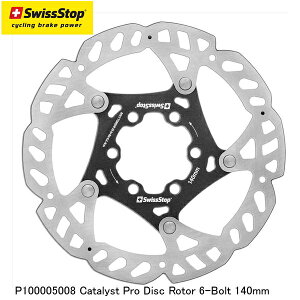 SWISSSTOP XCXXgbv P100005008 Catalyst Pro Disc Rotor 6-Bolt 140mm ]ԗpfBXNu[L