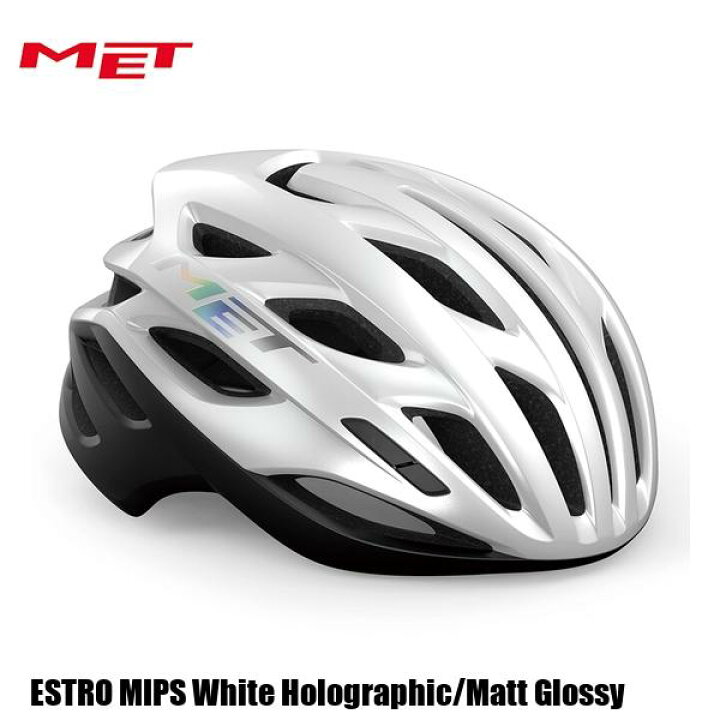 楽天市場】MET メット ヘルメット ESTRO MIPS White Holographic/Matt 