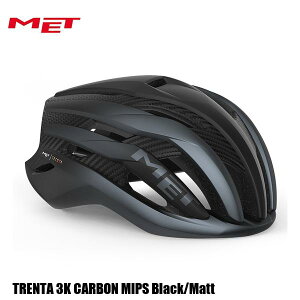 MET メット ヘルメット TRENTA 3K CARBON MIPS Black/Matt 自転車 ヘルメット ロードバイク