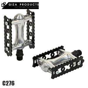 GIZAPRODUCTS ギザプロダクツ PDL21800 C276 ペダル BLK/SIL Pedal 自転車 フラットペダル