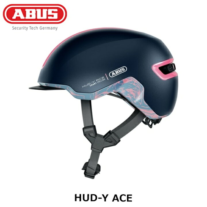 楽天市場】ABUS アブス HUD-Y ACE MIDNIGHT BLUE 自転車ヘルメット 
