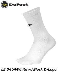 DeFeet fBtB[g LE 6C`White w/Black D-Logo TCN\bNX C