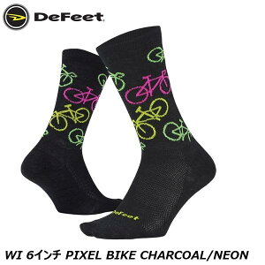 DeFeet fBtB[g WI 6C` PIXEL BIKE CHARCOAL/NEON TCN\bNX C