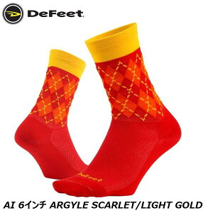 DeFeet fBtB[g AI 6C` ARGYLE SCARLET/LIGHT GOLD TCN\bNX C