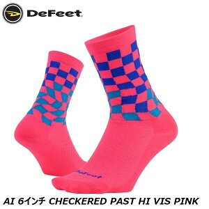 DeFeet fBtB[g AI 6C` CHECKERED PAST HI VIS PINK TCN\bNX C