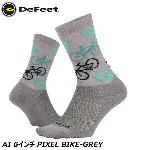 DeFeet fBtB[g AI 6C` PIXEL BIKE-GREY TCN\bNX C