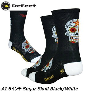 DeFeet fBtB[g AI 6C` Sugar Skull Black/White TCN\bNX C