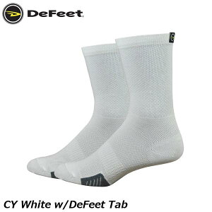 DeFeet fBtB[g CY White w/DeFeet Tab TCN\bNX C