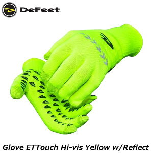 DeFeet �f�B�t�B�[�g Glove ETTouch Hi-vis Yellow w/Reflect �T�C�N���O���[�u