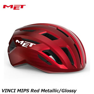 MET bg VINCI MIPS Red Metallic/Glossy ]ԗp [hoCN wbg