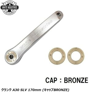 WHITE INDUSTRIES ホワイトインダストリーズ クランク A30 SLV 170mm (キャップBRONZE) 自転車 クランクアーム