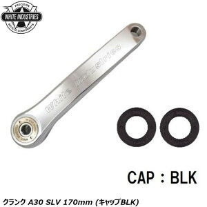 WHITE INDUSTRIES ホワイトインダストリーズ クランク A30 SLV 170mm (キャップBLK) 自転車 クランクアーム