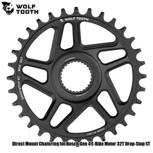 WOLF TOOTH@EtgD[X Direct Mount Chainring for Bosch Gen 4 E-Bike Motor 32T Drop-Stop ST ] `F[O