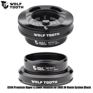WOLF TOOTH@EtgD[X EC44 Premium Upper & Lower Headset for ENVE IN-Route System Black ] wbhp[c