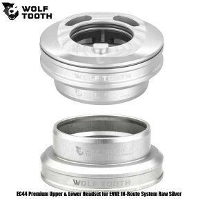 WOLF TOOTH�@�E���t�g�D�[�X EC44 Premium Upper & Lower Headset for ENVE IN-Route System Raw Silver ���]�� �w�b�h�p�[�c
