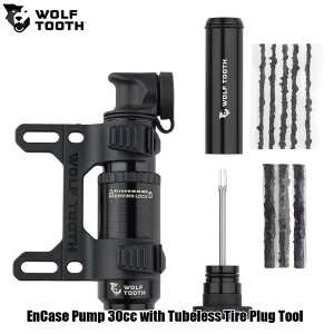 WOLF TOOTH ウルフトゥース EnCase Pump 30cc with Tubeless Tire Plug Tool 自転車 空気入れ