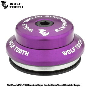 WOLF TOOTH�@�E���t�g�D�[�X Wolf Tooth IS41/28.6 Premium Upper Headset 7mm Stack Ultraviolet Purple ���]�� �w�b�h�p�[�c