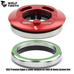 WOLF TOOTH�@�E���t�g�D�[�X IS52 Premium Upper & Lower Headset for ENVE IN-Route System Red ���]�� �w�b�h�p�[�c