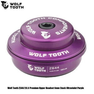 WOLF TOOTH�@�E���t�g�D�[�X Wolf Tooth ZS44/28.6 Premium Upper Headset 6mm Stack Ultraviolet Purple ���]�� �w�b�h�p�[�c