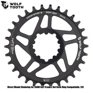 WOLF TOOTH@EtgD[X Direct Mount Chainring for SRAM GXP Cranks, Not Bash Ring Compatiable, 28t ] `F[O