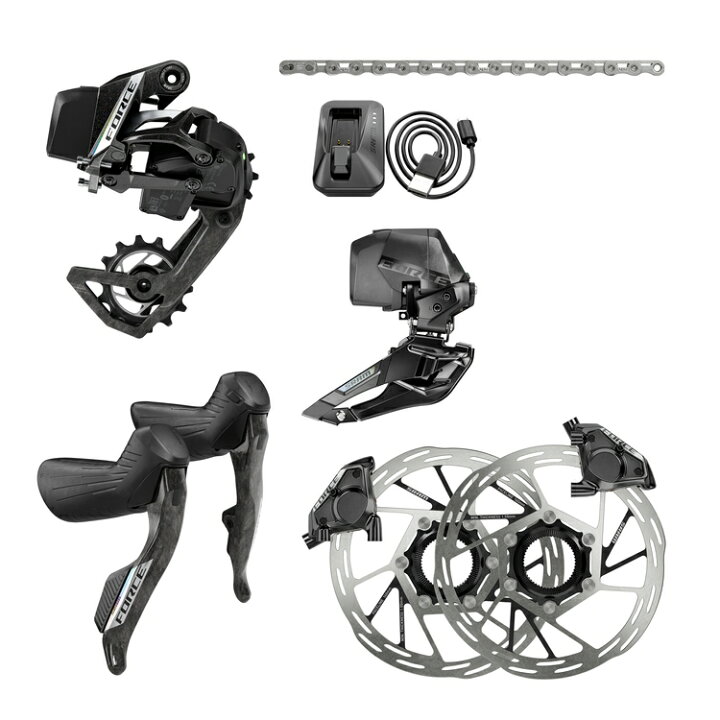 楽天市場】SRAM スラム Force AXS Groupset E1 (2X HRD) 自転車 リア 