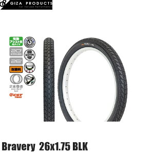 GIZAPRODUCTS MUv_Nc Bravery uC@[ 26x1.75 BLK TIS00501 X^C ]