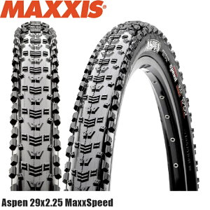 Maxxis �}�L�V�X Aspen �A�X�y�� 29x2.25 MaxxSpeed �O���x���p�I�t���[�h�^�C�� ���]��
