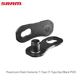 SRAM X PowerLock Chain Connector T-Type (T-Type/4pc/Black PVD) ] `F[