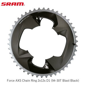 SRAM �X���� Force AXS Chain Ring 2x12s D1 (94-30T Blast Black) ���]�� �`�F�[�������O