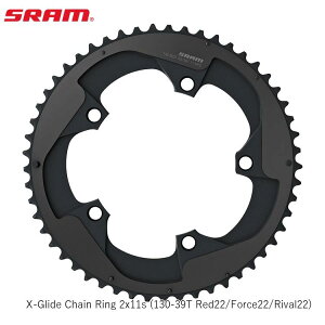 SRAM X X-Glide Chain Ring 2x11s (130-39T Red22/Force22/Rival22) ] `F[O