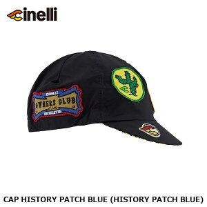 cinelli �`�l�� CAP HISTORY PATCH BLUE (HISTORY PATCH BLUE) �T�C�N���L���b�v